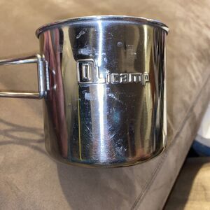 Olicamp Stainless Steel Camping Mug Pot Folding Handles Backpacking Hiking